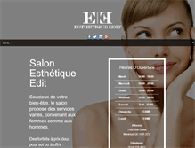 Tablet Screenshot of esthetiqueedit.com